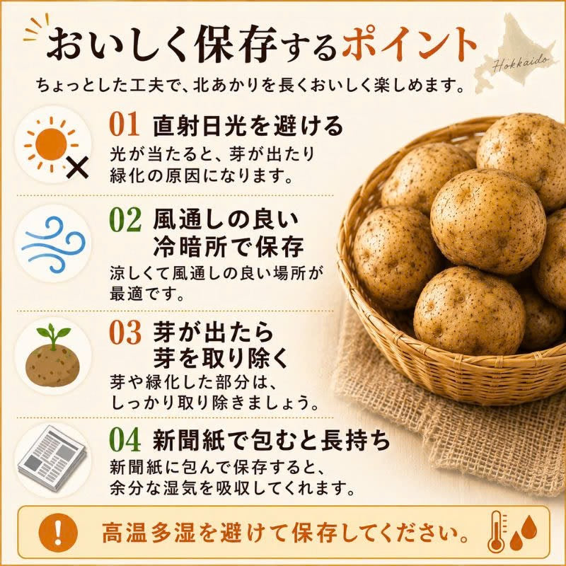 北海道産じゃがいも 北あかり 約4kg
